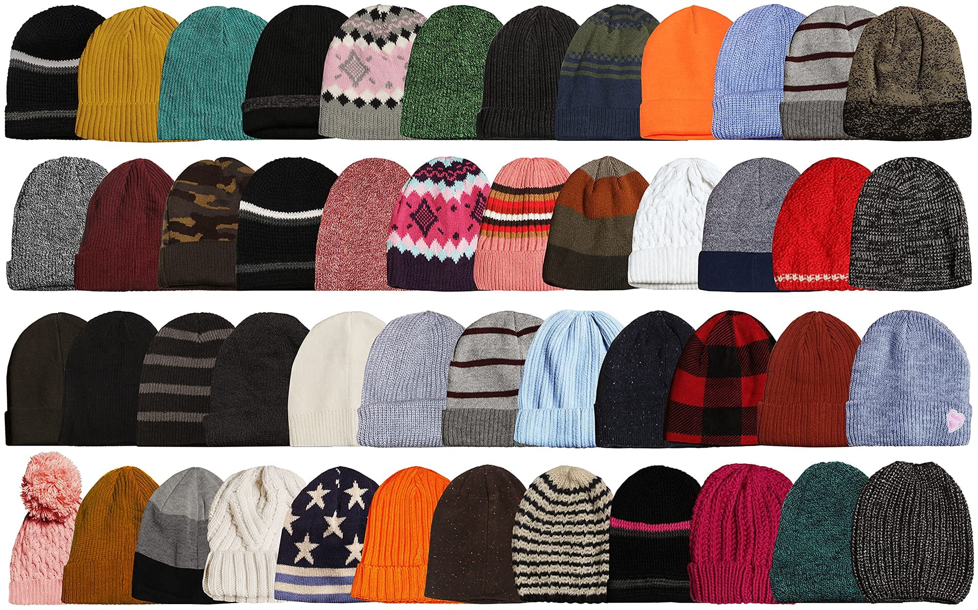 SOCKS'NBULK 48 Pack of Winter Hat 