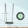 thumbnail image 2 of Green Saucer Swing Set for Outdoor Play - 24" Diameter, Adjustable Ropes, Safe & Stable Design for Backyard Fun, Metal & Mesh Construction, 2 of 7