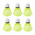 thumbnail image 1 of ruzhgo 6pcs Durable Plastic Nylon Badminton Ball Light Training Ball Badminton Shuttlecocks, 1 of 6