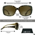 thumbnail image 2 of Sunglass Monster Women Bifocal Reading Sunglass Oversized Brown Animal Cheetah Pattern, 2 of 6