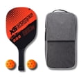 thumbnail image 1 of Pickleball Paddle Set Of 1, Wood Fiber Paddle, 2 Balls, Protective Cover (Red), 1 of 5