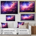 thumbnail image 4 of Designart "Purple Pink Fractal Cosmic Fusion" Modern Wall Decor, 4 of 5