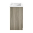 thumbnail image 6 of Burdon 24 in. Brown Oak Bathroom Vanity With White, 3-Hole Ceramic Sink Top, 6 of 7