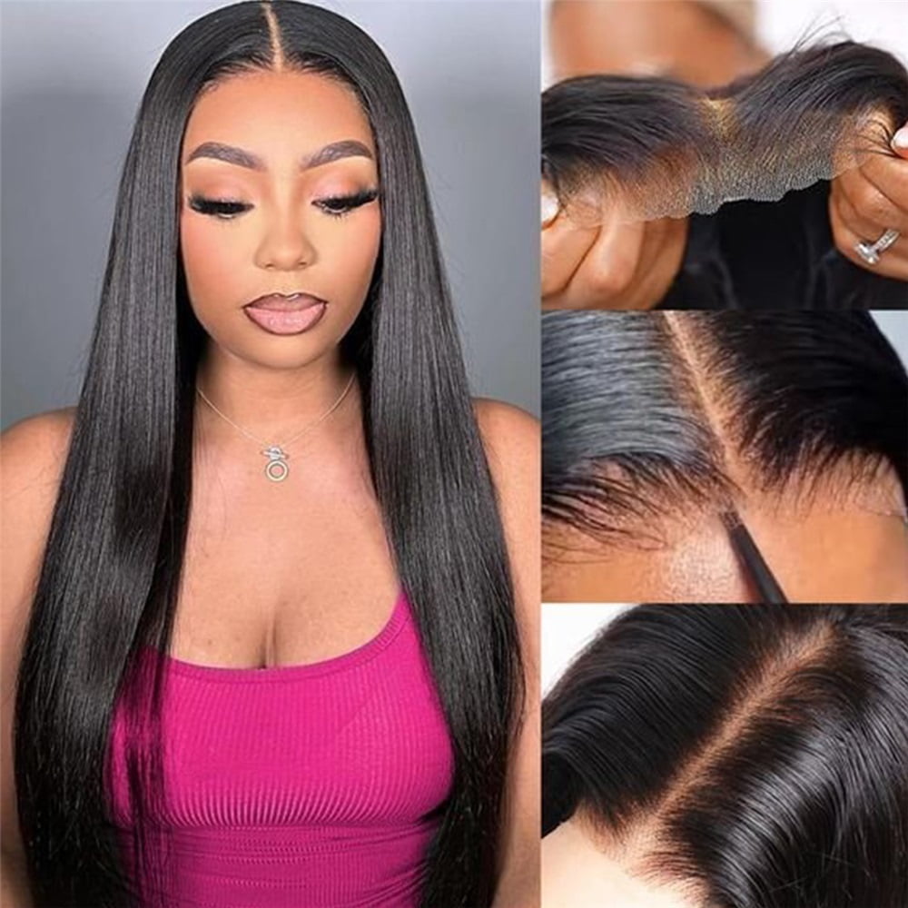 Straight Lace Front Wigs Pre Plucked Human Hair 6×4 Glueless Lace Front Wigs for Women