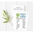 thumbnail image 2 of Inkdotpot 50What'sIn Your PurseBaby Shower GameCards Dinosaur Jungle Animals Activity CardsPartyIdea Baby Shower Party Supply, 2 of 5