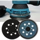 thumbnail image 4 of Almohadilla de lijado 125 mm 8 agujeros 4 clavos azul negro para lijadoras eléctricas Disco para pulido de metales Almohadillas de lijado de papel de lija para velocidad de pulido, 4 of 5