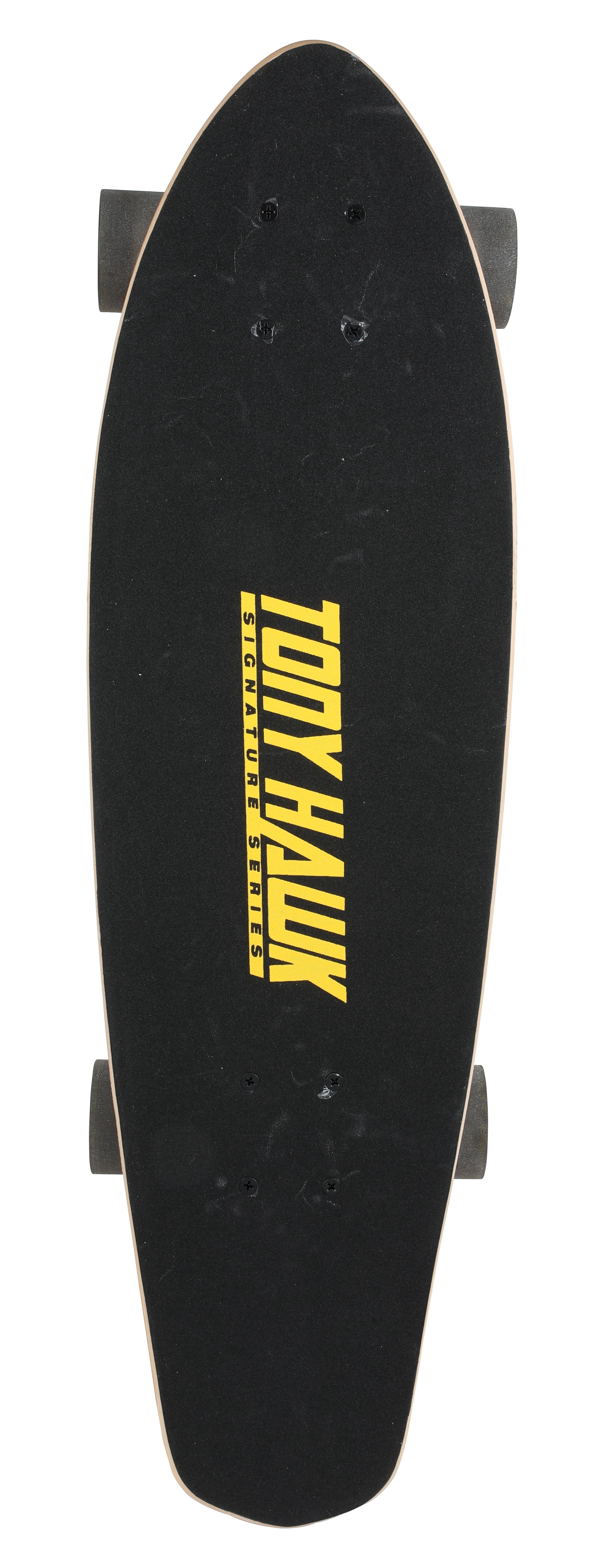 Tony Hawk 28" Skateboard, Complete Beginner Cruiser Skateboard with Alloy Trucks for Kids, Street Hawk