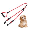 thumbnail image 1 of MERRYHAPY Double Head Pet Traction Strap For Dogs Durable Pulling Rope Training Leash Fit For Breeds Stylish Red Design, 1 of 8