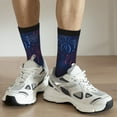 thumbnail image 6 of Hirioo Firework Pattern Adult Middle Tube Socks Breathable Sock Non-Pilling,Contrasting Color Design, 6 of 6