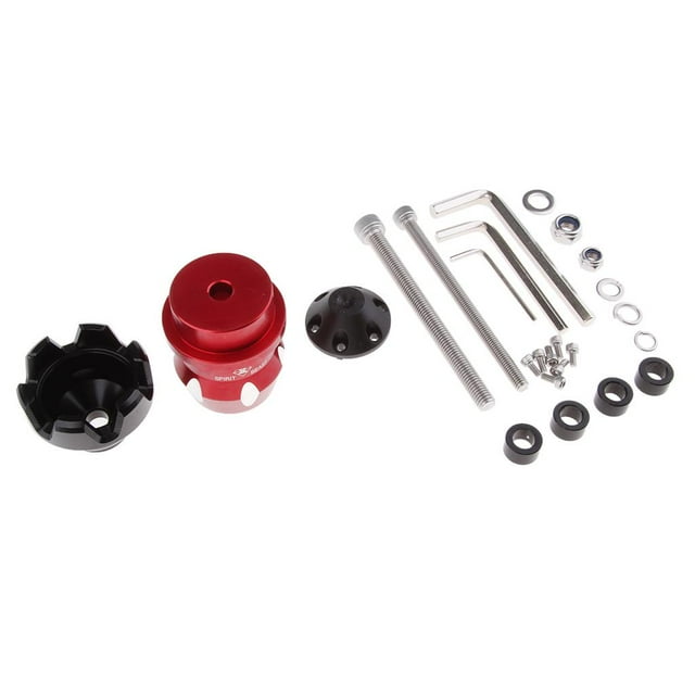 Control Deslizante de Caída Cola M8 Y M10 Motocicleta Universal Aleación de Aluminio CNC Rojo