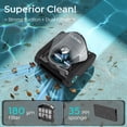 thumbnail image 3 of (2026 new)Talosbo C1 Cordless Robotic Pool Vacuum Cleaner with Wall &Waterline Cleaning, for Inground Pools Up to 1615 sq.ft, 180 Min,Dual Filtration, Smart Navigation, App Support, 3 of 11