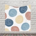 thumbnail image 4 of YFYANG Abstract Circle Line Doodle Tapestry, Bedroom Dormitory Living Room Decoration Tapestrys Wall Hanging , 59 x 59 in, 4 of 9
