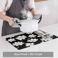thumbnail image 6 of Placemat Set of 4 White Daisy Placemats for Dining Table Flower Leaf Washable Table Mats for Kitchen and Party Decor Indoor & Outdoor Use, 6 of 8