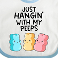 thumbnail image 4 of Inktastic Easter Just Hangin' with My Peeps Boys or Girls Baby Bib, 4 of 4