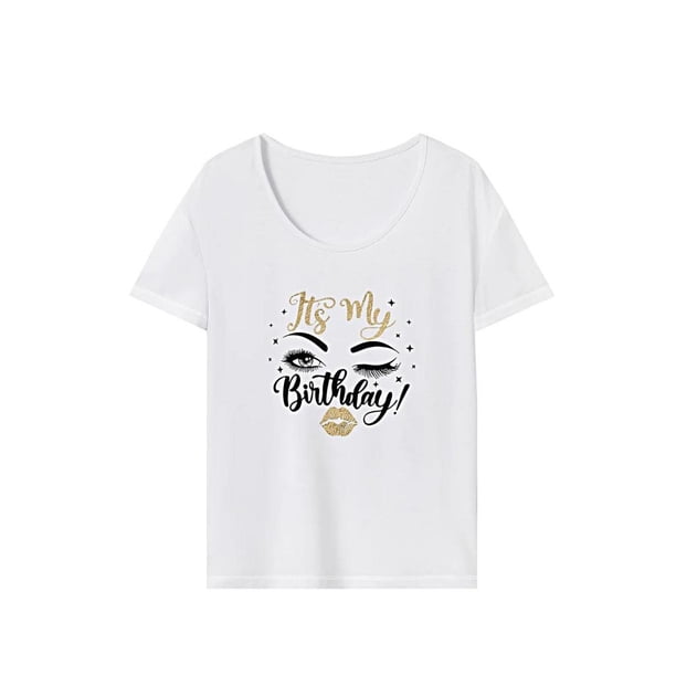 Camiseta básica para mujer, camiseta de manga corta con cuello redondo para trabajo de oficina M