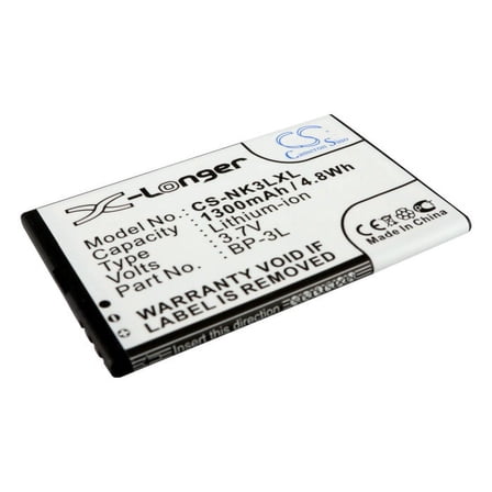 Replacement Battery for Nokia 303,603,Asha 303,Glory,Lumia 505,Lumia 510,Lumia 510.2,Lumia 610,Lumia 610C,Lumia 710,Sabre,BP-3L,1300mAh,Mobile Phone battery