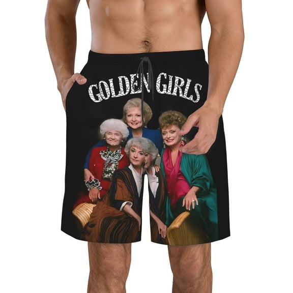 Men's Golden Girls Swim Trunks Quick Dry Bathing Suits Holiday Beach Short Casual Board Shorts