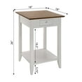 thumbnail image 4 of Convenience Concepts American Heritage 1 Drawer End Table with Shelf, Driftwood/White, 4 of 5