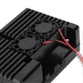 thumbnail image 4 of Case for Raspberry Pi 4 Cooling Shell Metal Box Aluminum Alloy Protective Enclosure with 2 Fan, 4 of 4