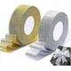thumbnail image 1 of 2 rolls of 25 size wide sparkling ribbons (2cm gold, silver) ribbons Gold ribbons Christmas ribbons Decorative ribbons for gift packaging, making bows, 1 of 5