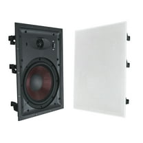 Pair Rockville WA858 8" In-Wall Home Speakers w Kevlar Woofer Silk Dome Tweeter