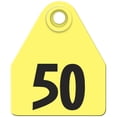 thumbnail image 1 of Agritags AgriLabs Medium Numbered AgriTags 26-50 Yellow, 1 Count, 1 of 2