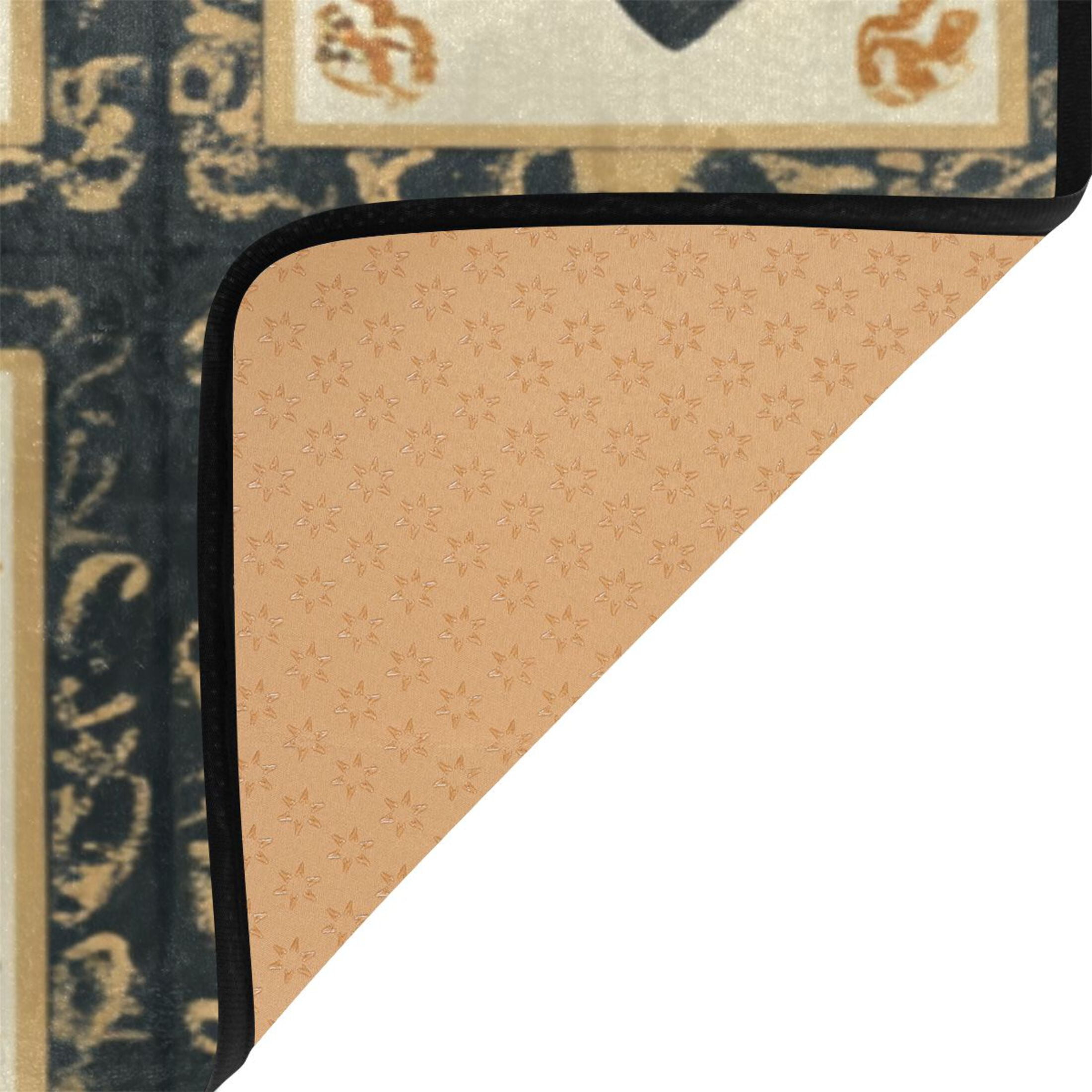 WOBOGO Mahjong Background Carpet Non-Slip Rugs Soft Doormat 36×24in Living Dining Room Bedroom Decorative