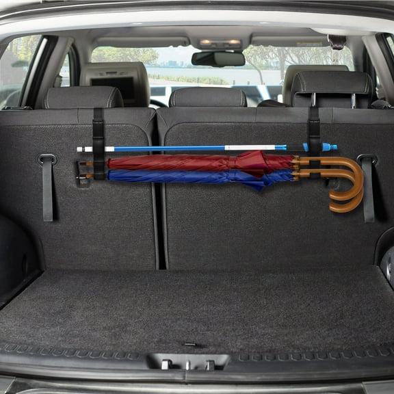 Worgeous  2 Pcs Chair Back Hook Car Seat Hooks for Headrest Multifunctional Black