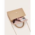thumbnail image 7 of Women's Elegant Top Handle Handbag, Pebbled PU Leather Satchel Purse, Structured Shoulder Bag for Work, Party & Daily Use, 7 of 7