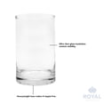 thumbnail image 4 of Florero de cristal Royal Imports, cilíndrico, 15 cm de alto, transparente, 4 of 7