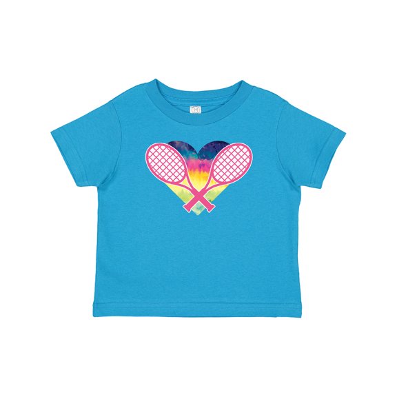 Inktastic Tennis Racket Heart Cute Girls Baby T-Shirt