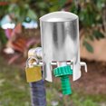 thumbnail image 4 of 1 Ensemble de Verrou de Commutateur d'Eau de Robinet Verrou Anti-Vol de Robinet Extérieur Verrou Multi-Usage Verrou de Robinet Robuste Protecteur pour Jardin Parc Argent, 4 of 8