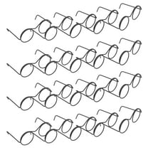 Worgeous 20pcs Doll Glasses Metal Wire Rim Eyewear Doll Dress Up Eyeglasses Mini Dolls Accessories