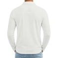 thumbnail image 7 of LTTVQM Men's Long Sleeve Polo Shirt Soft Classic Button Placket Collared Golf Top Solid Tone Casual Office Travel Shirt Purple Pink XL, 7 of 7