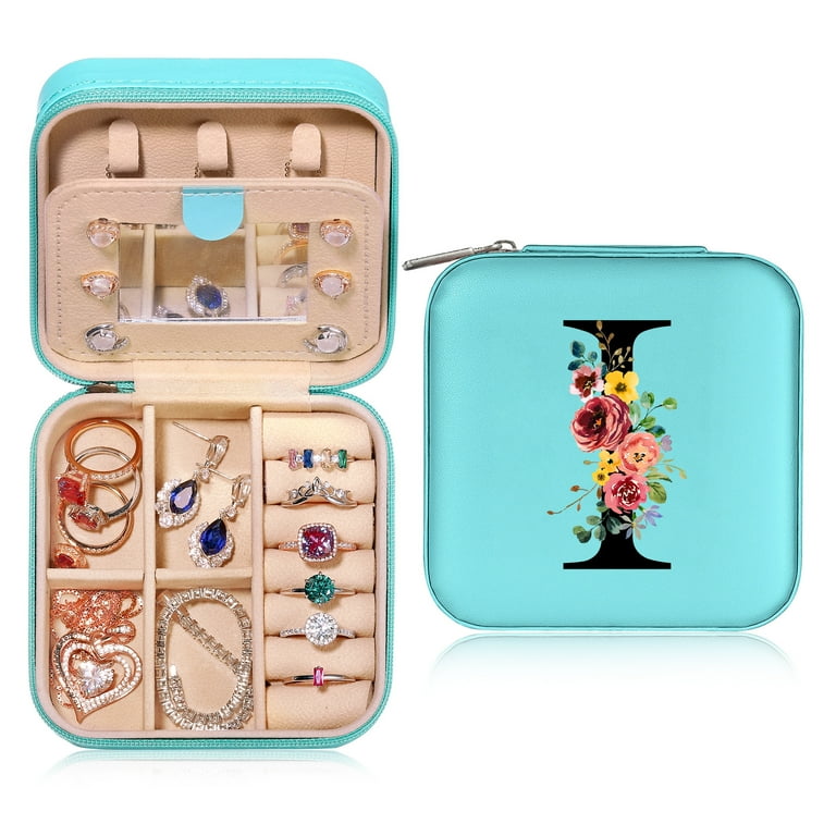 Mini Jewelry Box With Mirror Plastic Jewelry Organizer for Women