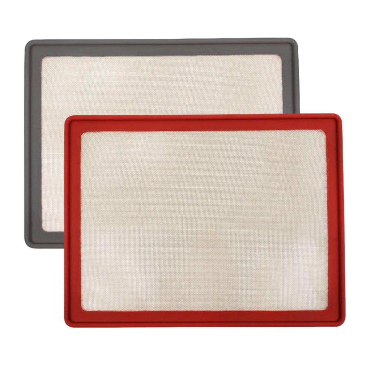 Metal Frame Silicone Mat Non-Stick Oven Sheet Liner Kitchen Baking Tray 42X32Cm