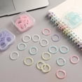 thumbnail image 4 of 100Pcs Colorful Binder Rings 15mm Detachable Binder Rings Book Rings for Note Card Binder Notebook Binder Journal, 4 of 15