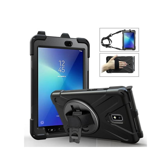 Case for Samsung Galaxy Tab Active 2 8.0 inch 2017 SM-T390 T395 T397 Protective Cover with Pen Holder with Stand Hand & Shoulder Strap