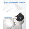 thumbnail image 6 of Waterdrop ED61W Water Filter Dispenser, 200-Gallon Rechargeable Water Pitcher, Instant 15-Cup Countertop System, 10X Filtration Efficiency, Reduce 98% Chlorine and 20+ Contaminants, White, 6 of 9