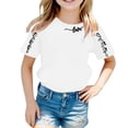 thumbnail image 4 of JAJAHO Girls Cute Graphic T Shirts For Kids Heart Love Letter Printed Casual Short Sleeve Crewneck Relaxed Fit Tees 2-13 Years Valentine's Day Trendy Tops, 4 of 4
