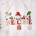 thumbnail image 2 of Adorno colgante de madera de Papá Noel con forma de gnomo 2024, decoración navideña para puerta de casa, colgantes para árbol de Navidad, Navidad, Año Nuevo 2025, 2 of 5