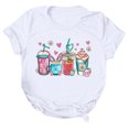 thumbnail image 1 of YDLCAFD Hauts à Manches Courtes pour Femmes Blouse Décontractée pour Femmes Chemises Imprimées Jour de Pâques Col Rond Tee-Shirt Manches Courtes Tunique Chemise Manches Longues Protection Solaire Femmes, 1 of 4