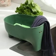 thumbnail image 2 of Wovilon Sink Strainer Elephant Shape Leftover Basket Fruit And Vegetable Washing Basket Hanging Rack Kitchen Accessories, 2 of 6