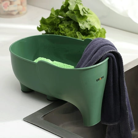 

Sink Strainer Elephant Shape Leftover Basket Fruit And Vegetable Washing Basket Hanging Rack Kitchen Accessories Clearance items