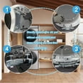 thumbnail image 2 of CSYANXING Washer Dryer Door Hinge Durable Metal Construction Smooth Operation Silver Tone Easy Laundry Loading & Unloading Appliance Part, 2 of 3
