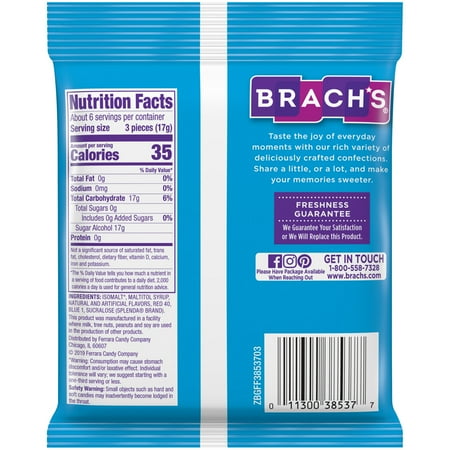 Brach's Sugar-Free Cinnamon Hard Candy, 3.5 Oz.
