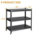 thumbnail image 3 of STANI Garage Storage Shelves Heavy Duty, 3-Tier Metal Shelving Unit , Adjustable Garage Storage Racks and Shelving, Utility Shelf Racks for Garage Kitchen Basement Warehouse, 3 of 8
