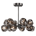 thumbnail image 2 of AFANQI Sputnik Chandeliers Black Pendant Light Crystal Chandelier Sputnik Light Fixture Mid Century Modern Chandelier for Dining Room Bedroom Living Room 12 Lights, 2 of 10