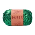 thumbnail image 1 of Hilo metálico brillante de 40 m y 100 g para tejer a mano, crochet, poliéster, voluminoso, para camisetas. Verde, 1 of 9