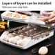 thumbnail image 5 of Caja De Huevos Rodante Automática Gran Capacidad De Almacenamiento Contenedor De Huevos De Cocina Cajón De Huevos Anti-Rotura Organizador De Huevos Que Ahorra Espacio Con Calendario Y Tapa Yuarrent HA026958-01, 5 of 7